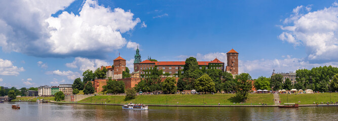 The Vistula river runs directly beneath Krakow royal palace on Wawel Hill and makes for a relaxing afternoon in the sun. 