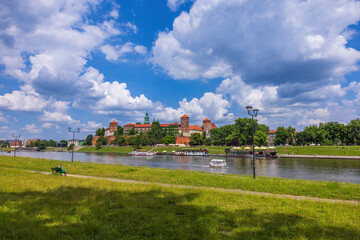 The Vistula river runs directly beneath Krakow royal palace on Wawel Hill and makes for a relaxing afternoon in the sun. 