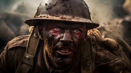 Obraz premium portrait of a soldier