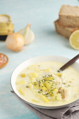 Cullen Skink, traditional fish soup, Scottish cuisine