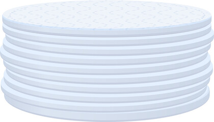 cosmetic cotton  pad  stack © makstorm