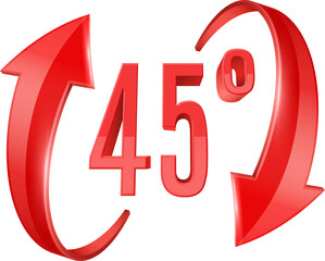 forty five degree rotation icon