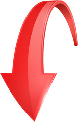 3D curve  red arrow