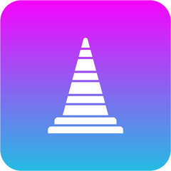 Fototapeta premium Traffic Cone Icon