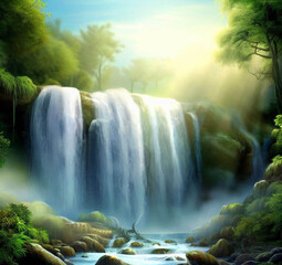 waterfall in the forest