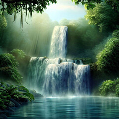waterfall in the forest