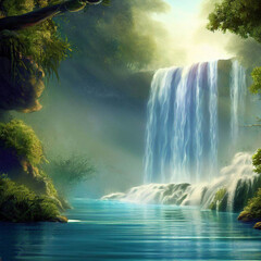 waterfall in the forest