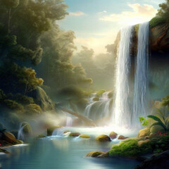 waterfall in the forest