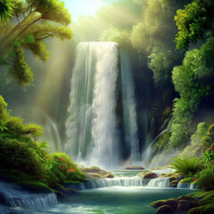waterfall in the forest