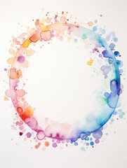 beautiful watercolor frame. perfect for your text or picture. 