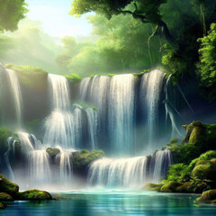 waterfall in the forest