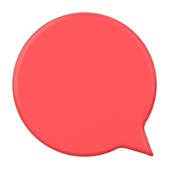 Obraz na płótnie Canvas Speech bubble. Chat bubble. 3D illustration.