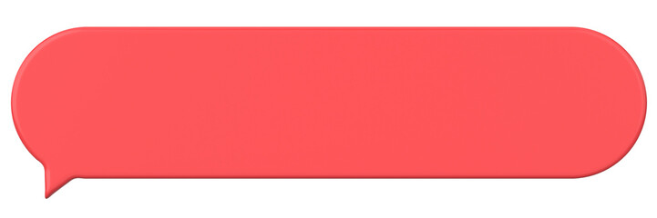 Speech bubble. Chat bubble. 3D illustration.