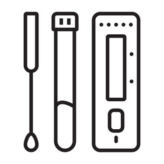 rapid test icon vector
