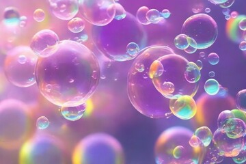 realistic style soap bubbles background