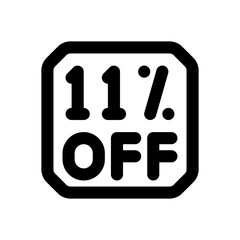 percent line icon