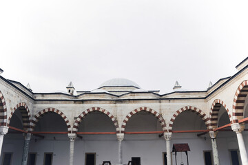 From inside a historical mosque edirne, turkey
