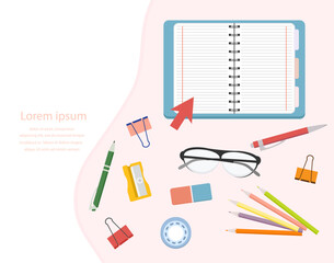 Stationery Set School Education Office Chancellery