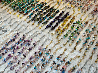 Various Designs of Stylish Bracelets for Sale at Retail Store
