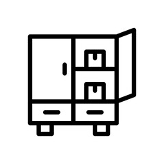closet line icon