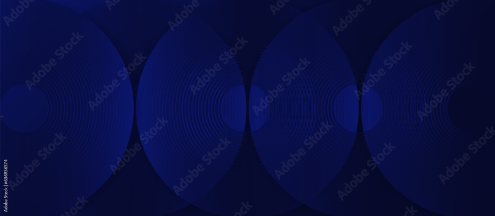 Poster Abstract tech circle lines background. Digital dynamic lines. Water drop wave. Vector illustration
