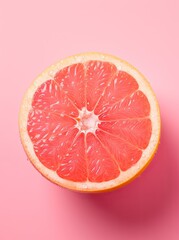 Close up photograph fruit on colored background isolated