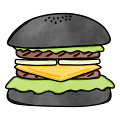 Hamburger drawing