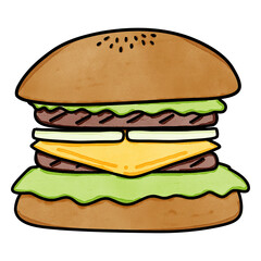 Hamburger drawing