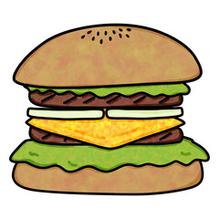 Hamburger drawing