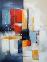 A modern oil painting, a picturesque colorful abstraction with the textures of paint applied with a brush.