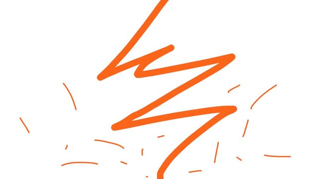 An electrical discharge or short circuit strikes in one place, spitting sparks.
