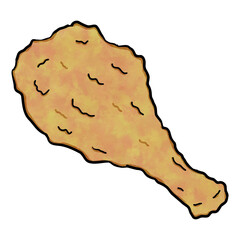 Fried chicken drawing