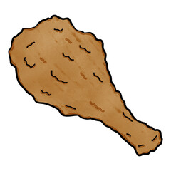 Fried chicken drawing