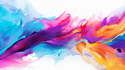 カラフルな絵の具で描いたようなグラフィックデザイン用背景
