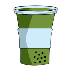 Matcha Drink Illustration 