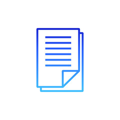 Gradient Document File Icon