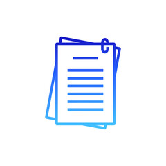 Gradient Document File Icon