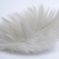 Obraz premium Feathers floating in the air generative ai illustration art