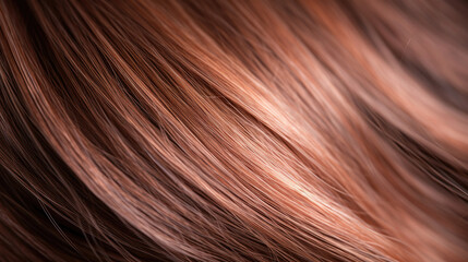 Beautiful healthy shiny hair texture with highlighted streaks.  Generative Ai