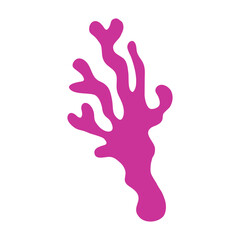 Coral logo. Isolated coral on white background