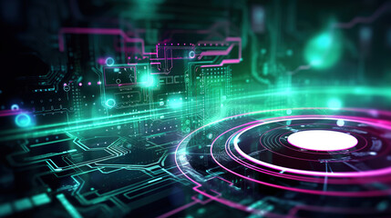 Obraz premium modern technology background. Generative Ai