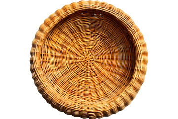 Woven basket. isolated object, transparent background