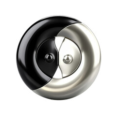 Yin yang symbol. isolated object, transparent background