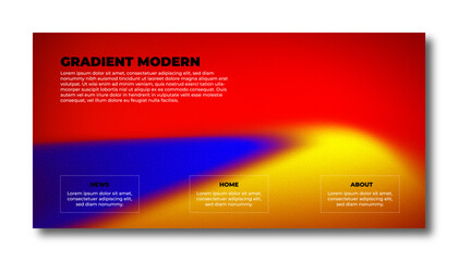 Modern Background Design with Gradient and Grain Texture. Minimalist Gradient Background with geometric shapes for Website design, landing page, wallpaper, banner, poster, flyer, and presentation