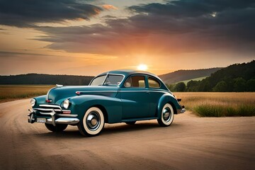 Fototapeta premium Vintage car for car's collection lovers