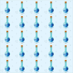 background with blue and white circles