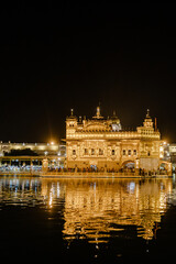 The Golden Temple at Amritsar, Punjab, India, 