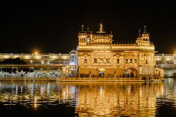 Fototapeta na wymiar The Golden Temple at Amritsar, Punjab, India, 
