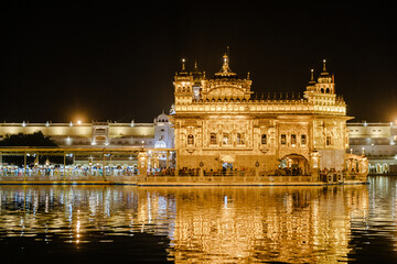 Obraz premium Golden Temple (Harmandir Sahib) in Amritsar, Punjab, India