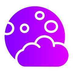 full moon gradient icon